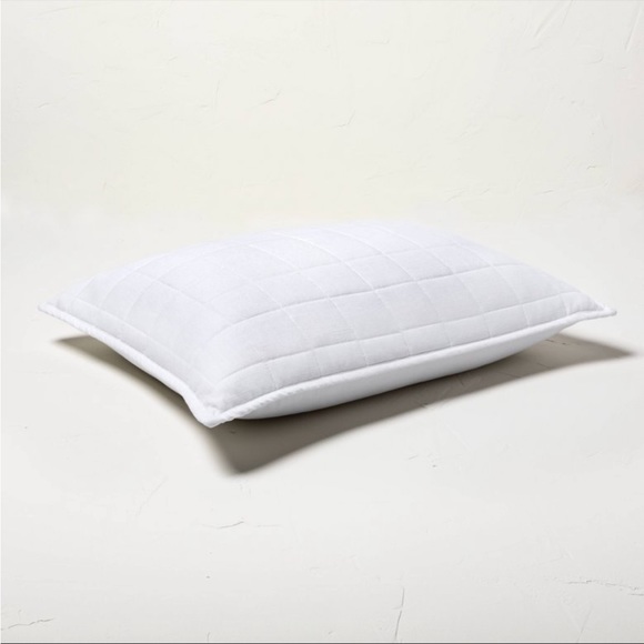 Casaluna Heavyweight Linen Blend Sham Standard White - Picture 2 of 5